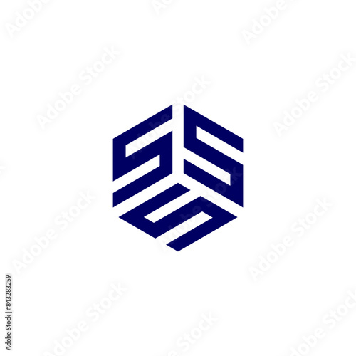 SSS Letter 3 Logo Design Vecvtor 