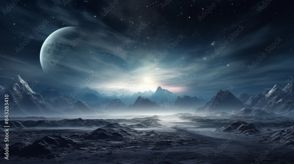 alien space background moon clouds dreamy fantasy. alien space background moon clouds dreamy fantasy.