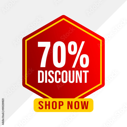 Perfectly Crafted 70% Off Sale Vector for Businesses