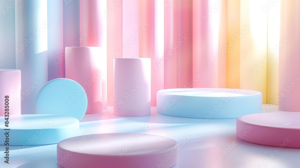 Software licenses icon 3d blender pastel color Abstract background with light colour palette Software licenses icon 3d blender pastel color Abstract background with light colour palette