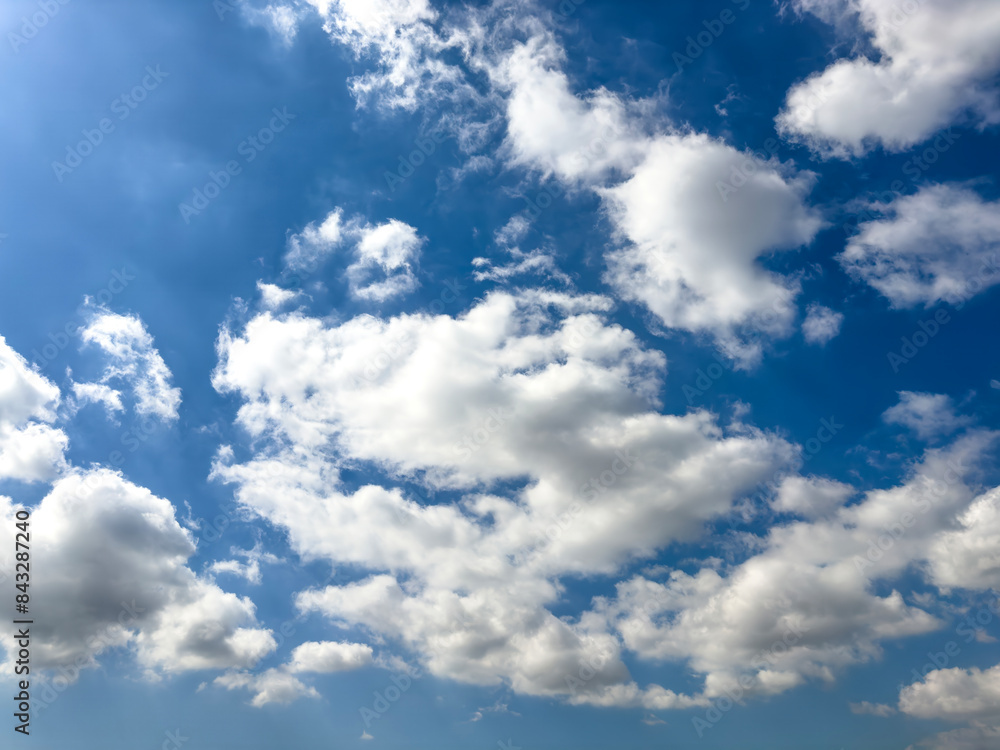 Blue sky with white clouds Blue sky with white clouds
