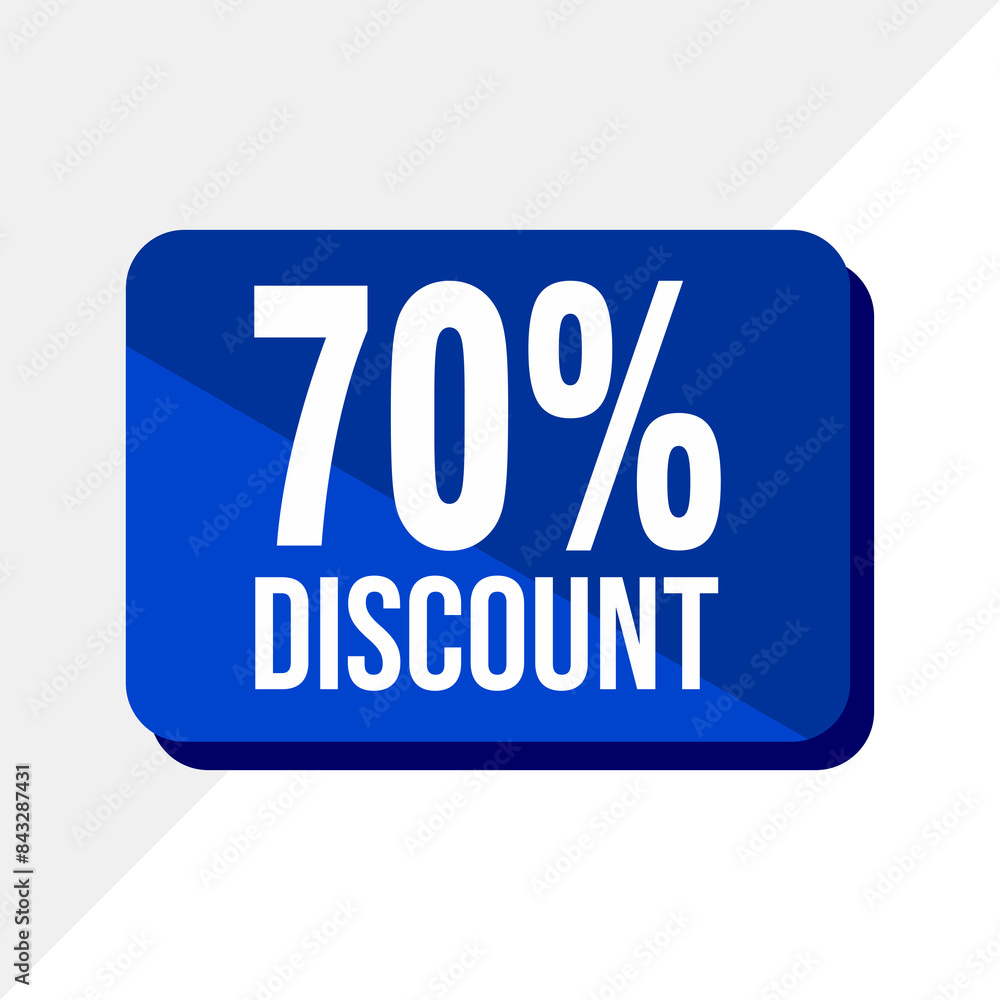 Set of sales discount promotions made of numbers. Vector Illustration of 70% percent discount for your unique sale poster. Set of sales discount promotions made of numbers. Vector Illustration of 70% percent discount for your unique sale poster.