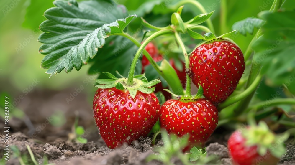 strawberries in the garden strawberries in the garden