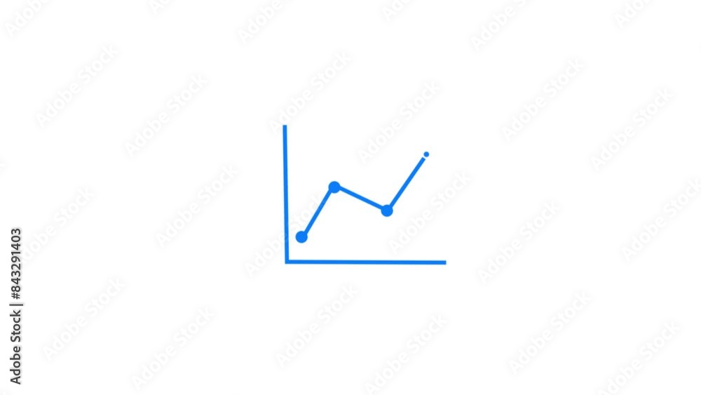 Business Graph Chart. Business Growth And Success Arrow Animation. Business Graph Chart. Business Growth And Success Arrow Animation.