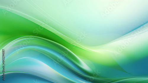 Stylish corrugated dynamic high-end green mixed color fluid gradient abstract background