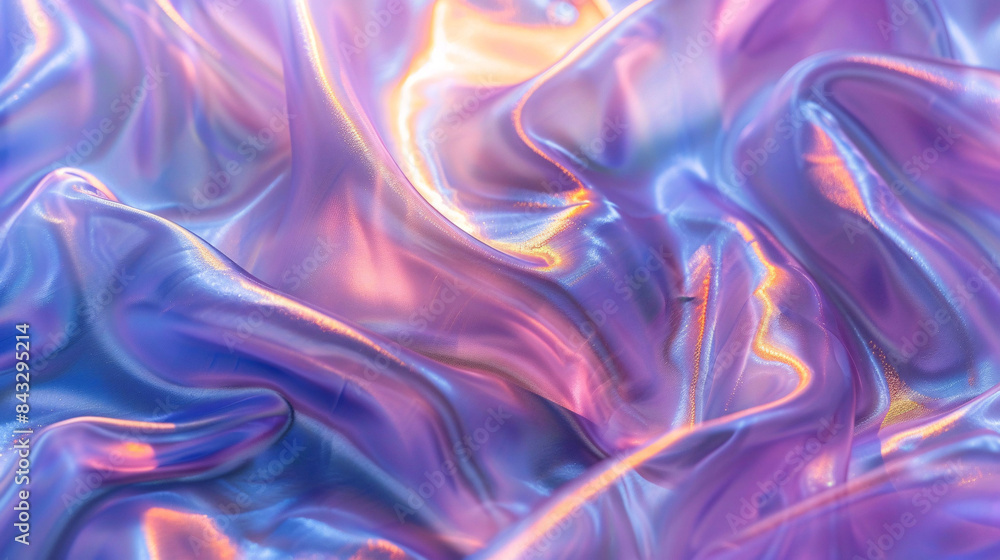 Fototapeta premium Dynamic fluid color gradient background, abstract KV main visual business PPT background