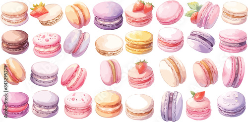 macaroon clipart vector for graphic resources	