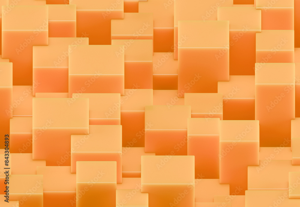 Yellow cubes, retro 3D geometric abstract art for backgrounds, brochures, presentations, banners or covers Yellow cubes, retro 3D geometric abstract art for backgrounds, brochures, presentations, banners or covers