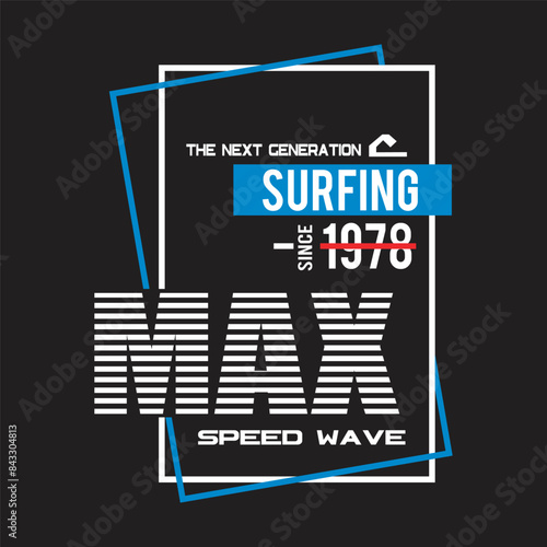 max speed wave design typography vector illustration