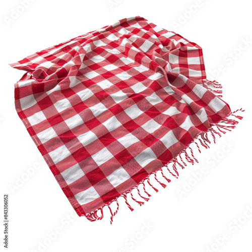 Picnic blanket isolated on transparent background