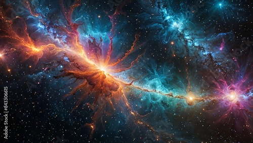 Cosmic Dance of Nebulae