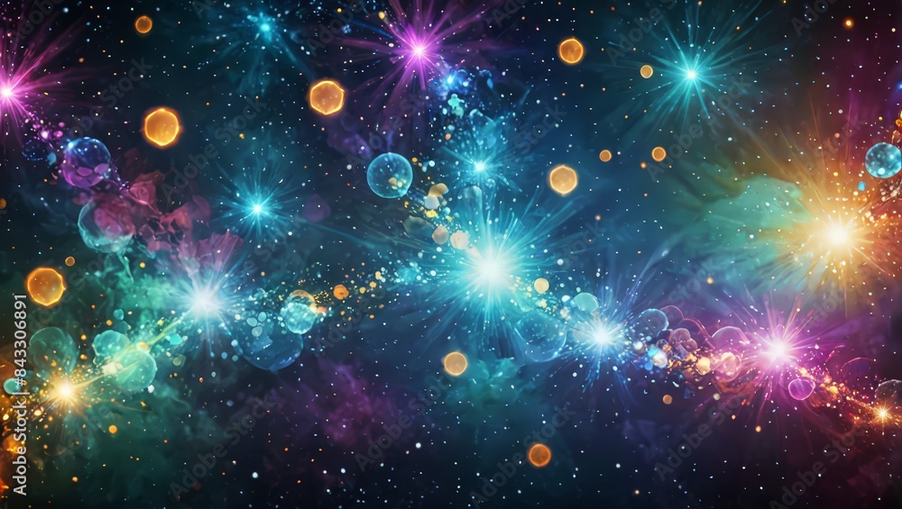 Abstract Colorful Cosmic Starburst Abstract Colorful Cosmic Starburst