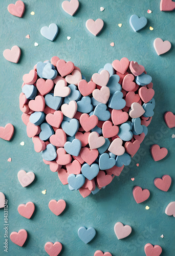 Small and cute heart shapes patterns for valentine's Day