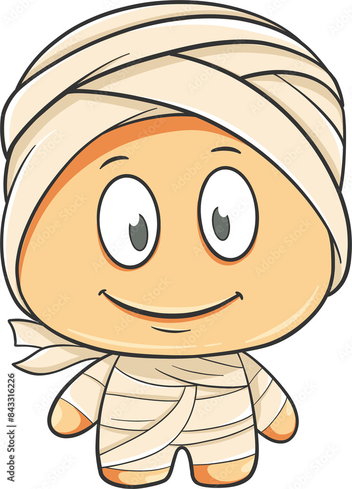 Obraz premium cute mummy halloween cartoon