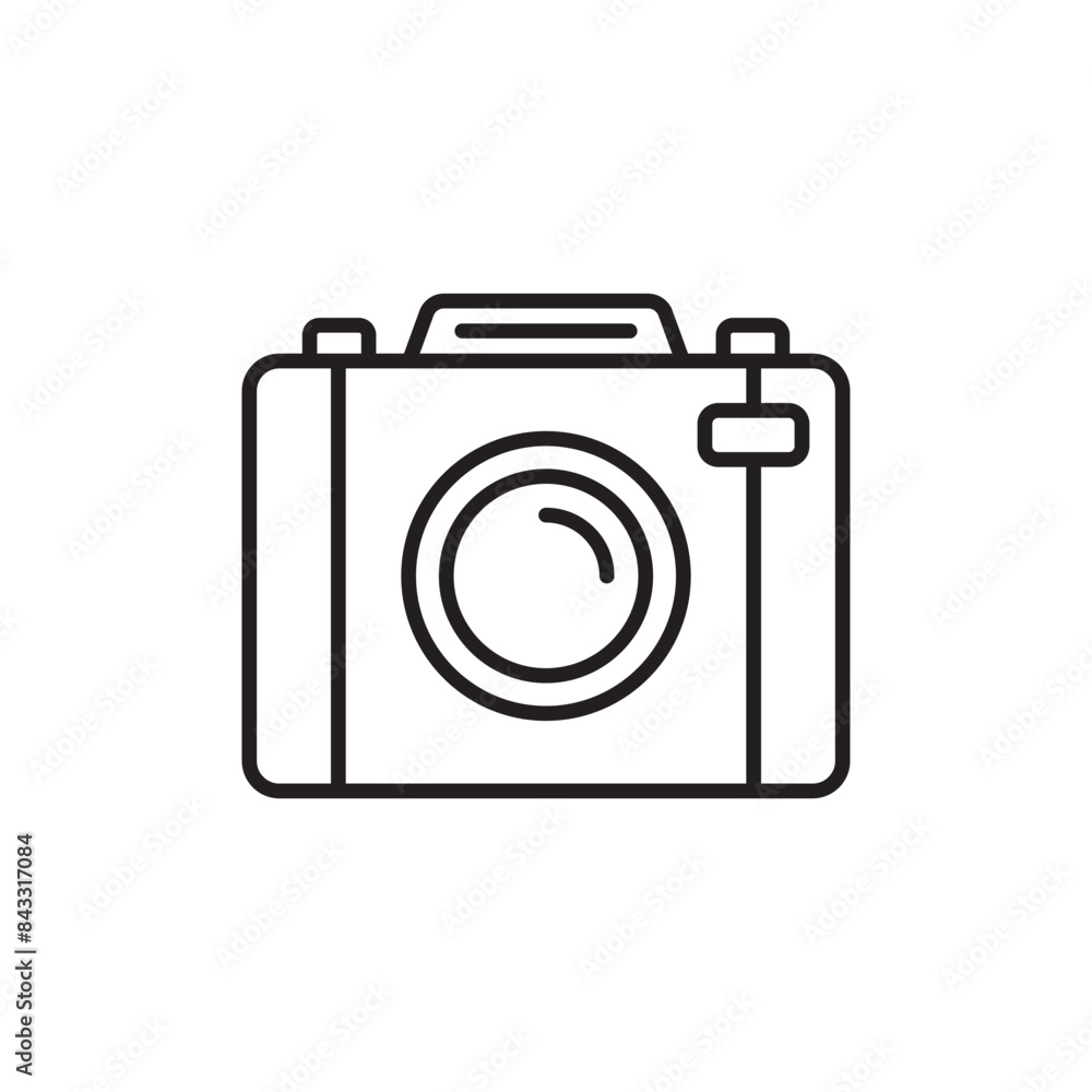 Camera icon design with white background stock illustration Camera icon design with white background stock illustration