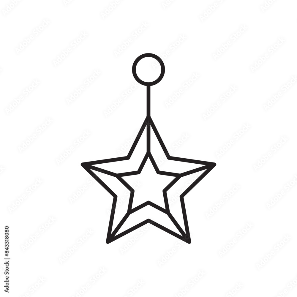 Ornament icon design with white background stock illustration Ornament icon design with white background stock illustration