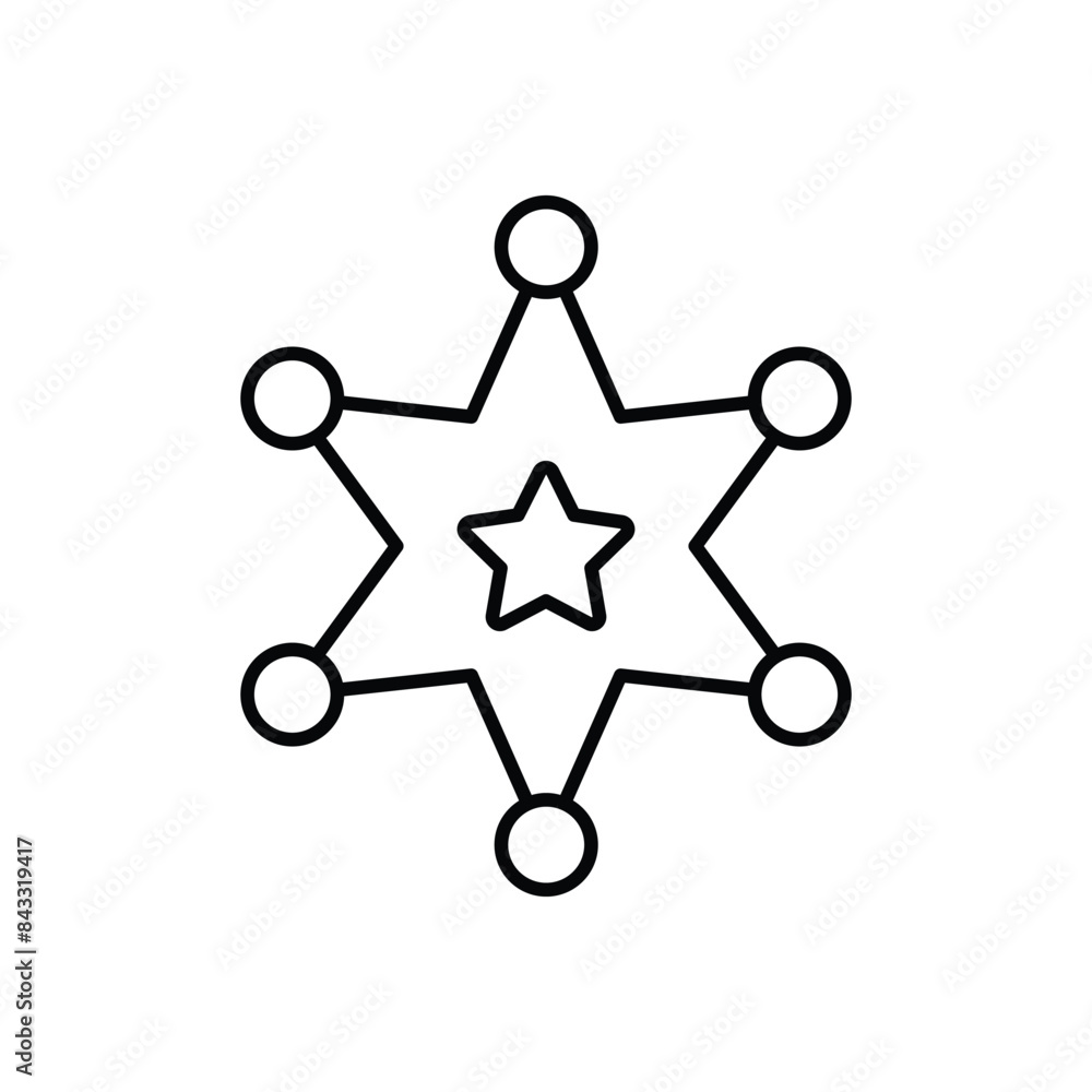 Badge icon design with white background stock illustration Badge icon design with white background stock illustration