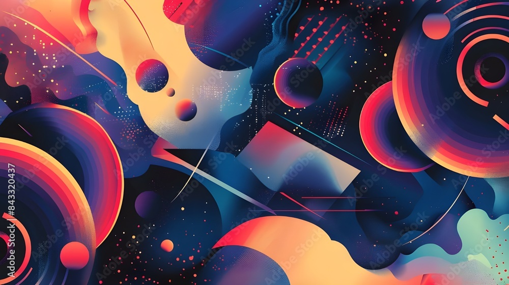 abstract background with circles abstract background with circles
