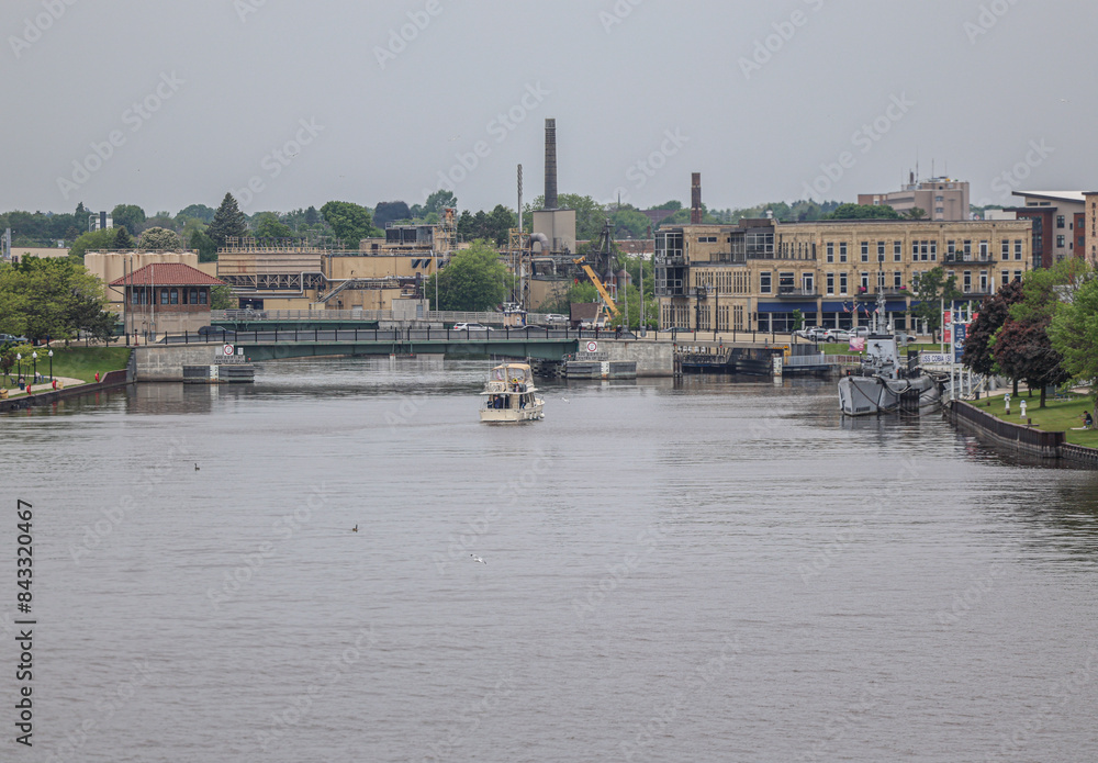 Obraz premium Lake Michigan boat
