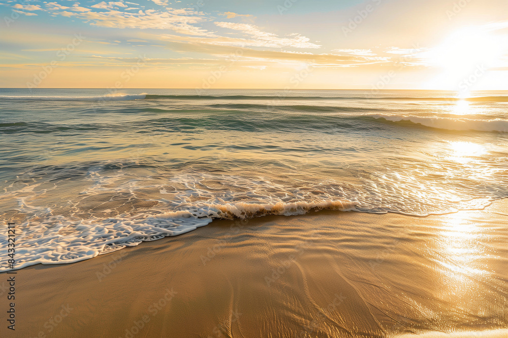 Obraz premium Idyllic Beach at Sunset