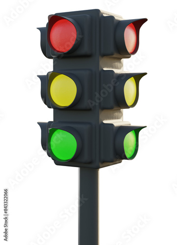 Traffic light , Transparent traffic light