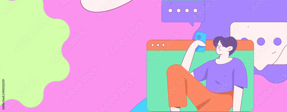 Flat vector illustration of business people operating work scene
Flat vector illustration of business people operating work scene