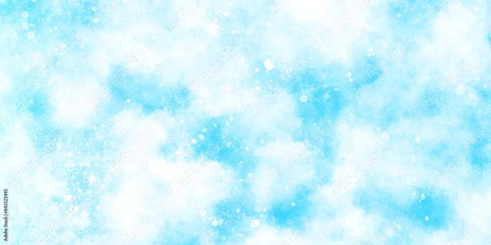 Abstract cloudy blue background with bokeh, beautiful blue watercolor background with glitter particles for wallpaper and design, Beautiful shiny light glowing abstract glitter background with bokeh. Abstract cloudy blue background with bokeh, beautiful blue watercolor background with glitter particles for wallpaper and design, Beautiful shiny light glowing abstract glitter background with bokeh.