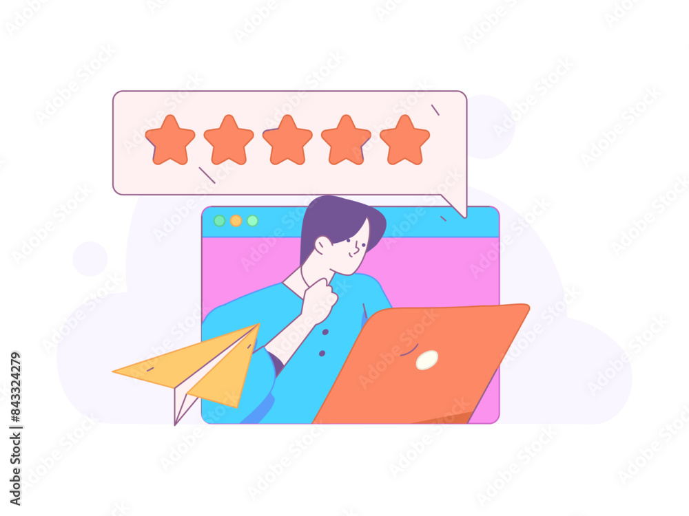 Flat vector illustration of business people operating work scene
Flat vector illustration of business people operating work scene