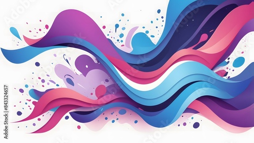 Colorful Wave Abstract Background Design