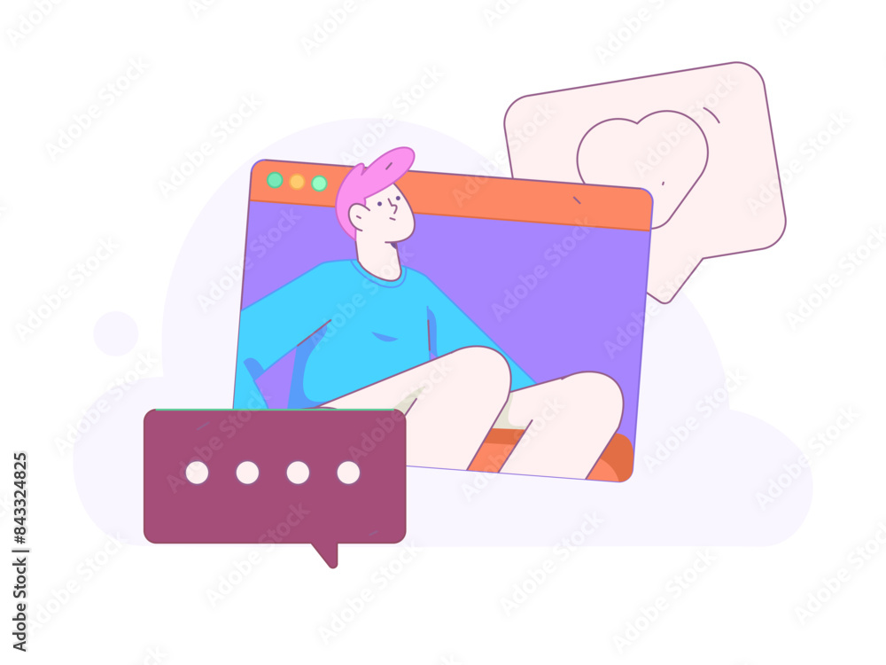 Flat vector illustration of business people operating work scene
Flat vector illustration of business people operating work scene