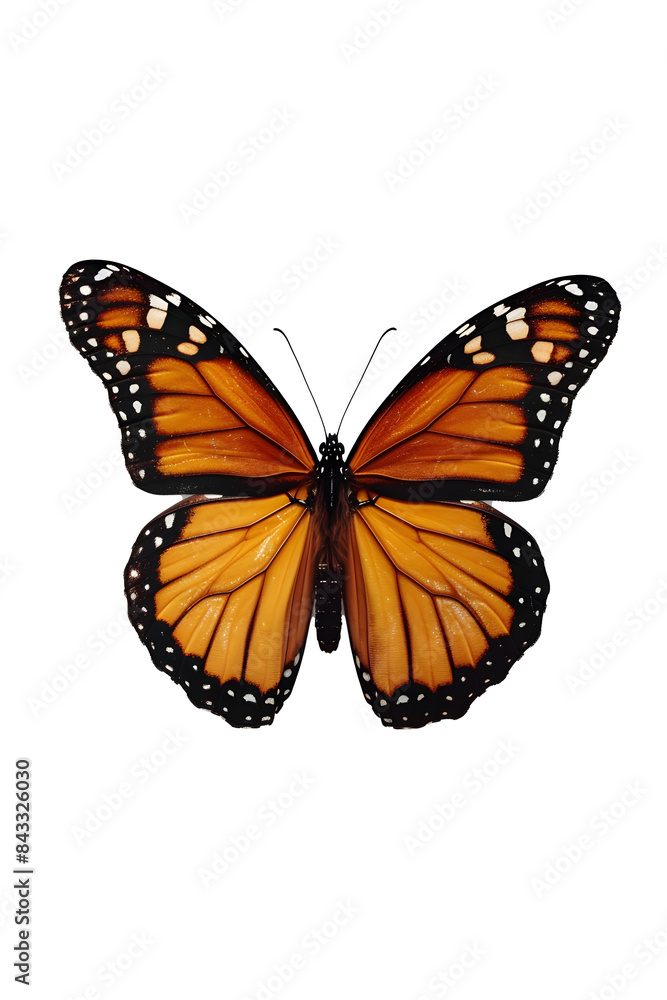 Obraz premium butterfly isolated on white transparent background, PNG file