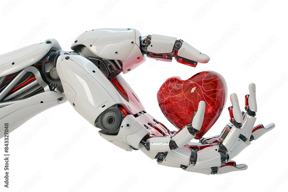 robot hand holding heart transparent background, PNG file robot hand holding heart transparent background, PNG file