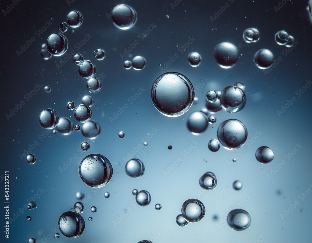 custom made wallpaper toronto digital透明な球体　水滴が浮かぶクリアな背景素材　ジェル　　雨粒　成分のイメージテクスチャー