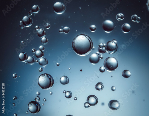 Wallpaper Mural 透明な球体　水滴が浮かぶクリアな背景素材　ジェル　　雨粒　成分のイメージテクスチャー Torontodigital.ca