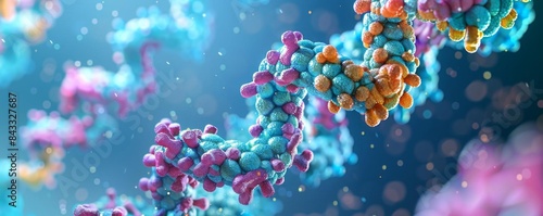 Protein molecule with complex structure © supansa