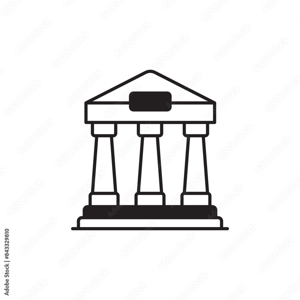 Monument icon design with white background stock illustration Monument icon design with white background stock illustration