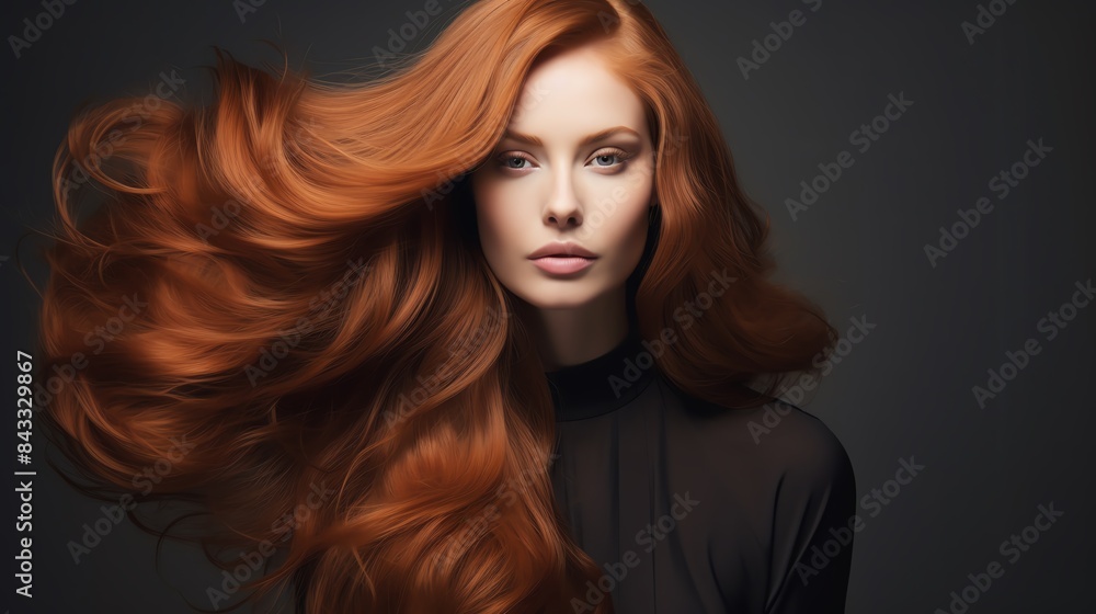 Fototapeta premium A voluminous blowout with flipped ends