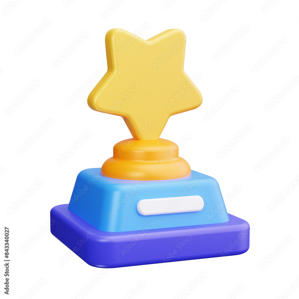 trophy 3d render icon trophy 3d render icon