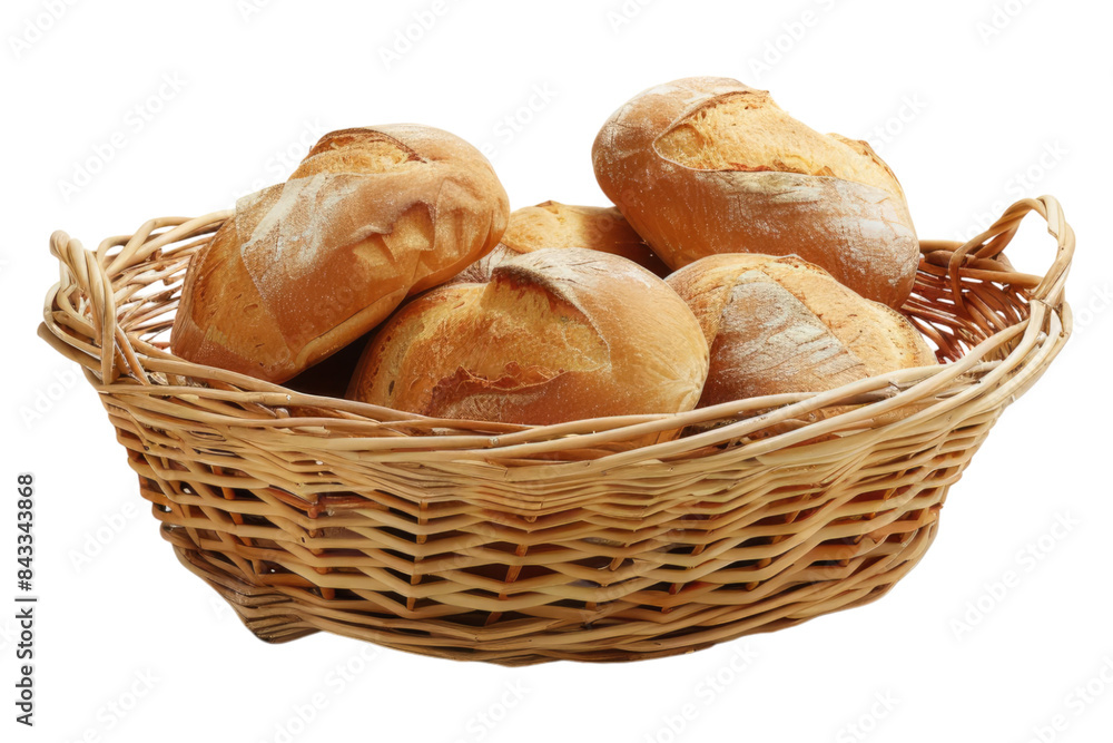 Bread basket isolated on transparent background Bread basket isolated on transparent background