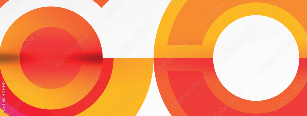 Trendy simple circle abstract background. Vector Illustration For Wallpaper, Banner, Background, Card, Book Illustration, landing page