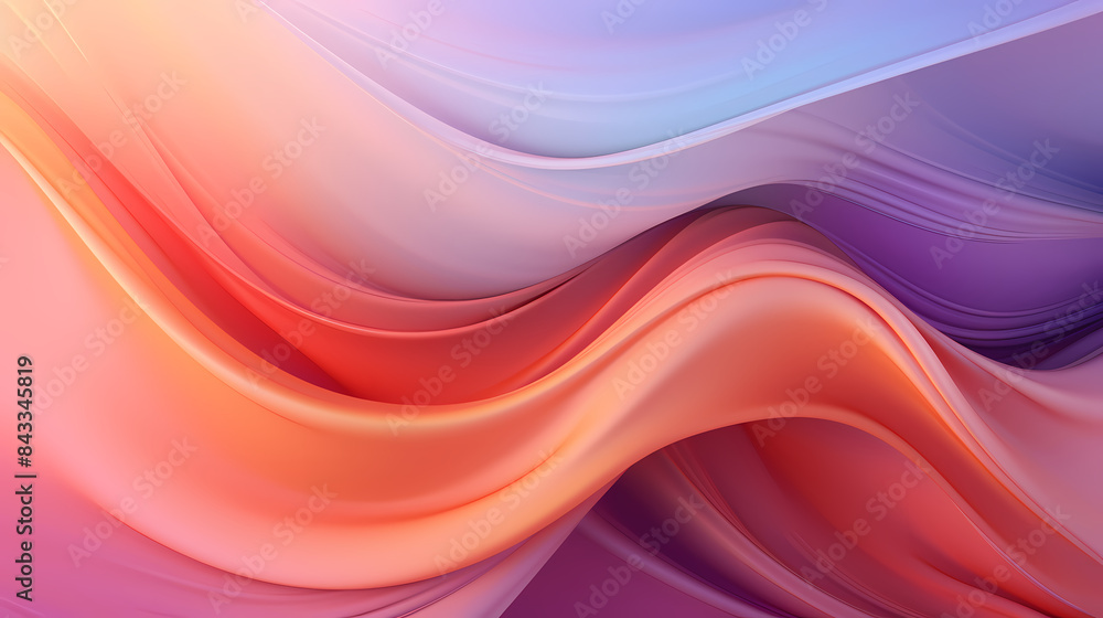 3D rendering of abstract wavy shapes 3D rendering of abstract wavy shapes