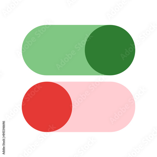 Customize switch on off ui color icon