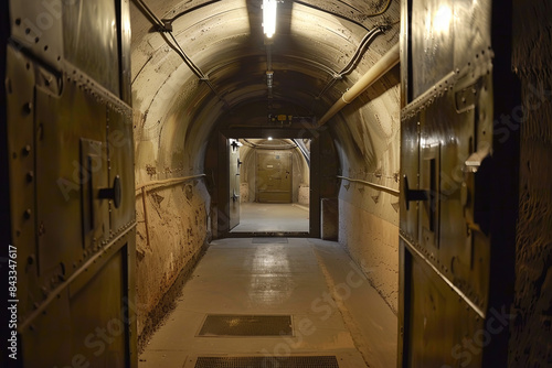 Hidden room inside a secretive underground bunker photo