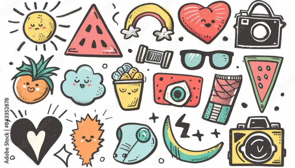 vector stickers pack vector stickers pack