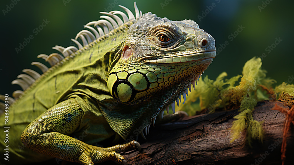 iguana on a branch iguana on a branch