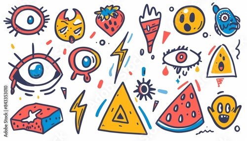 vector stickers pack