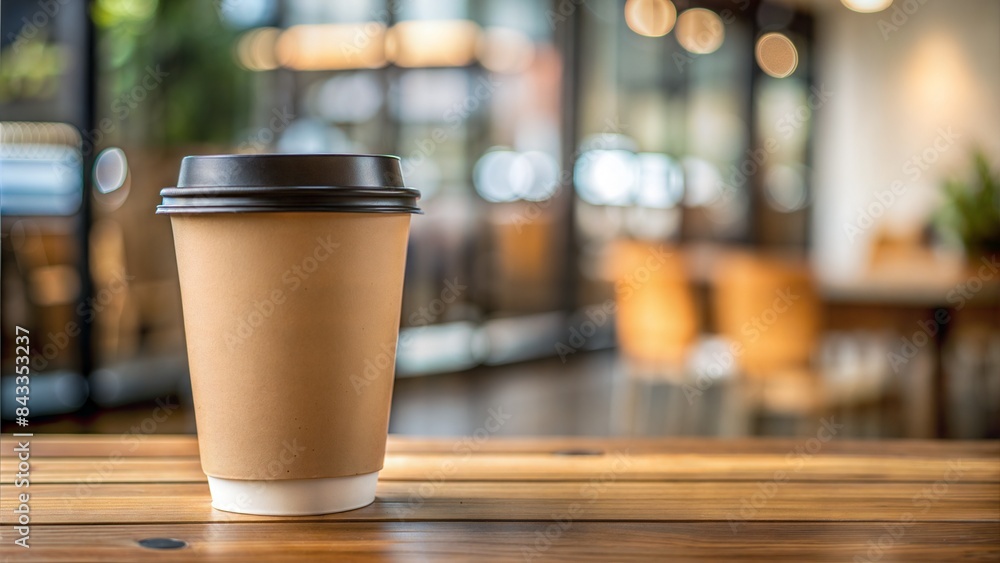 Take away the plastic coffee cup mockup template and copy space Take away the plastic coffee cup mockup template and copy space