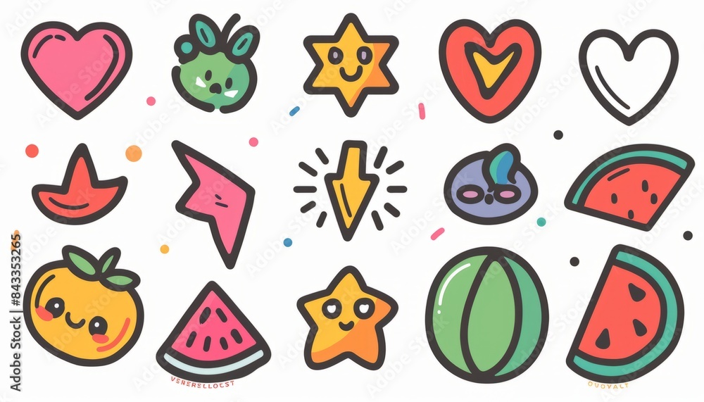 vector stickers pack vector stickers pack