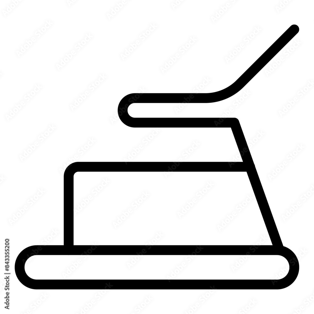 Treadmill outline icon. vector thin line icon for mobile app, website, logo and presentation design. Treadmill outline icon. vector thin line icon for mobile app, website, logo and presentation design.