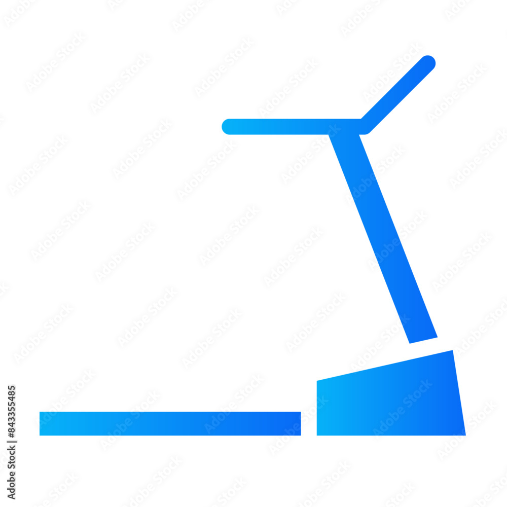 Treadmill solid gradient icon. vector glyph icon for mobile app, website, logo and presentation design. Treadmill solid gradient icon. vector glyph icon for mobile app, website, logo and presentation design.